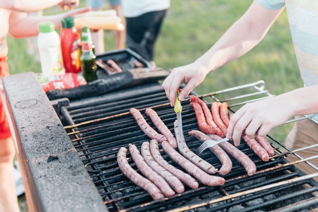 Photo Grilled sausage